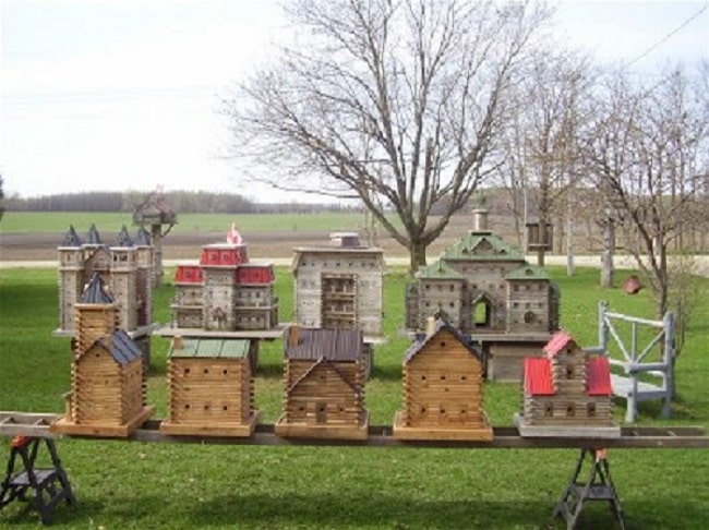 decorative homemade birdhouse